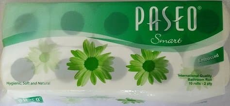 Paseo Smart International Quality Bathroom Toilet Roll (10 Rolls)