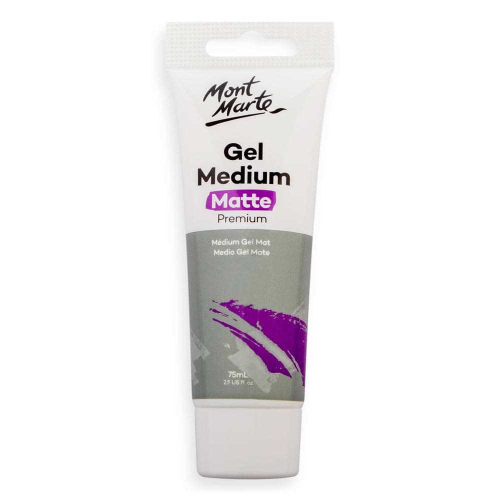 Mont Marte Matte Gel Medium - 75ml (White)