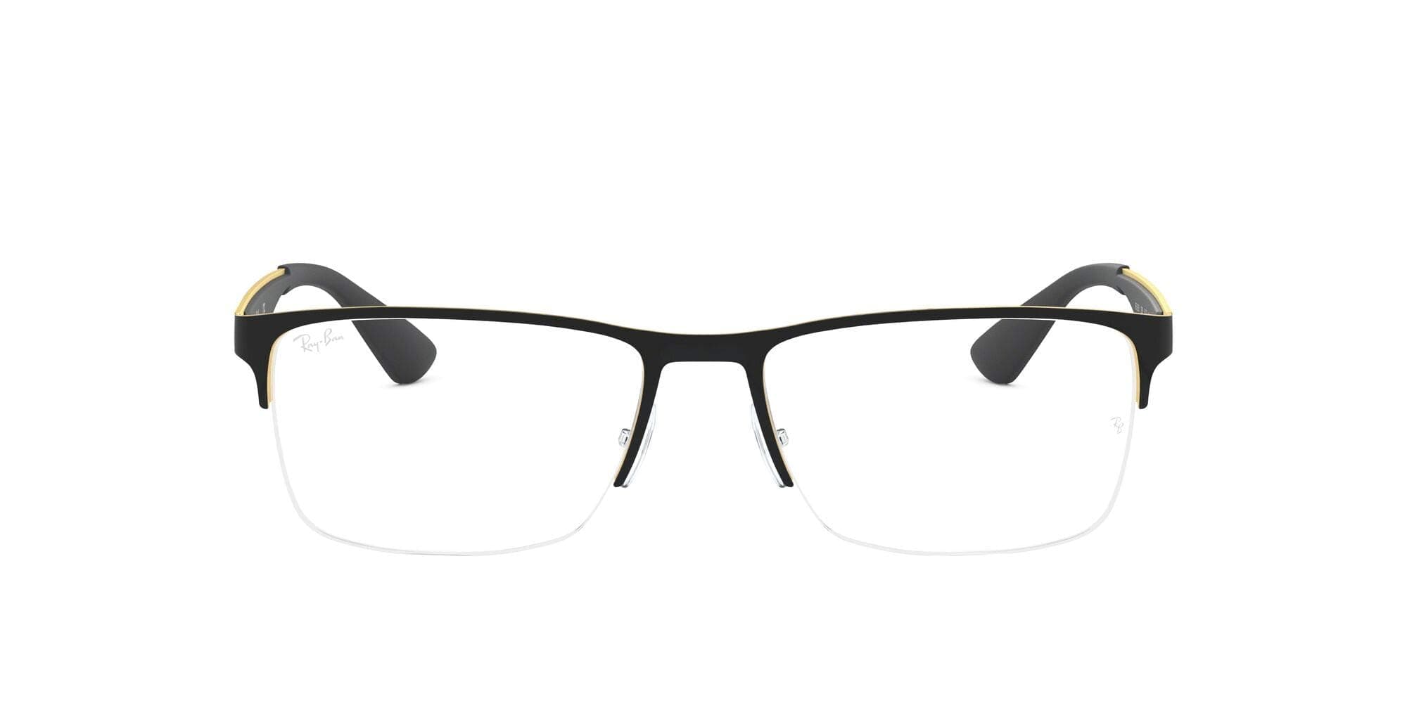 Ray-Ban Rectangular Unisex Optical Frames (0RX6335|55.7 mm|Transparent)