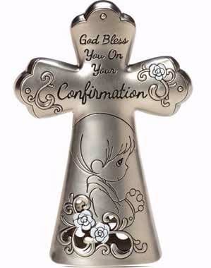 Precious Moments Confirmation Gifts Confirmation Mini Tabletop Cross Zinc Alloy Boy 163514