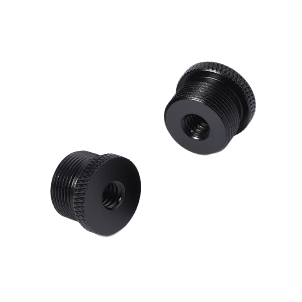 Mic Stand Adapter 1/4 Female to 5/8 Male Screw Thread Adapter Tripod Screw Adapter for Camera Monitor Microphone Stand