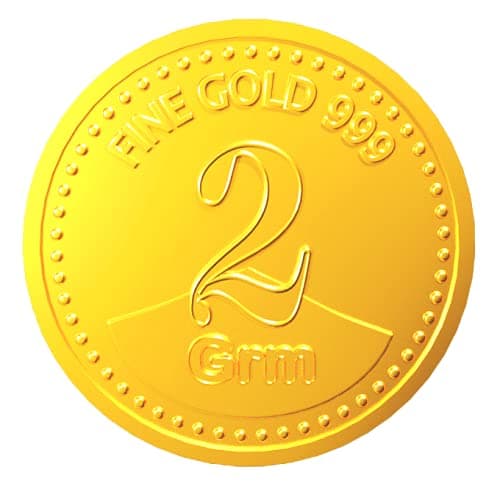 Euphoria by A.Himanshu 24k (999) 2 gm Yellow Gold Coin