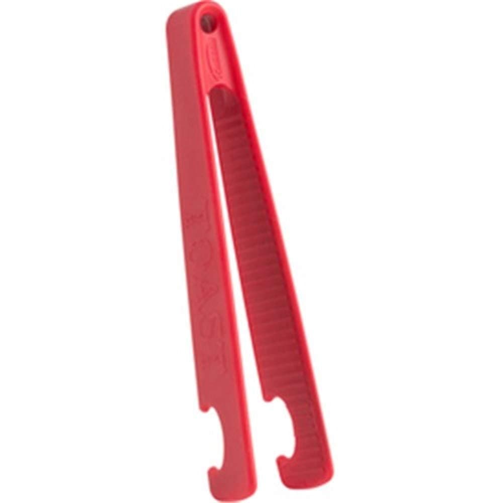 Trudeau Steel Toaster Tongs, Red