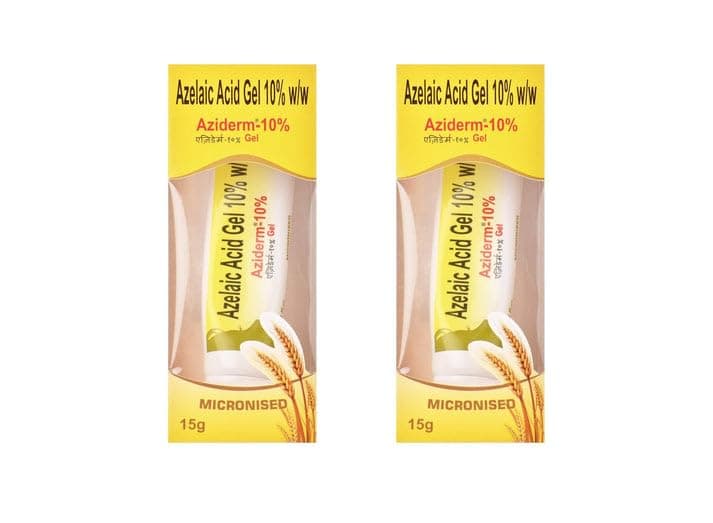 Aziderm 10 Gel 15gms pack of 2