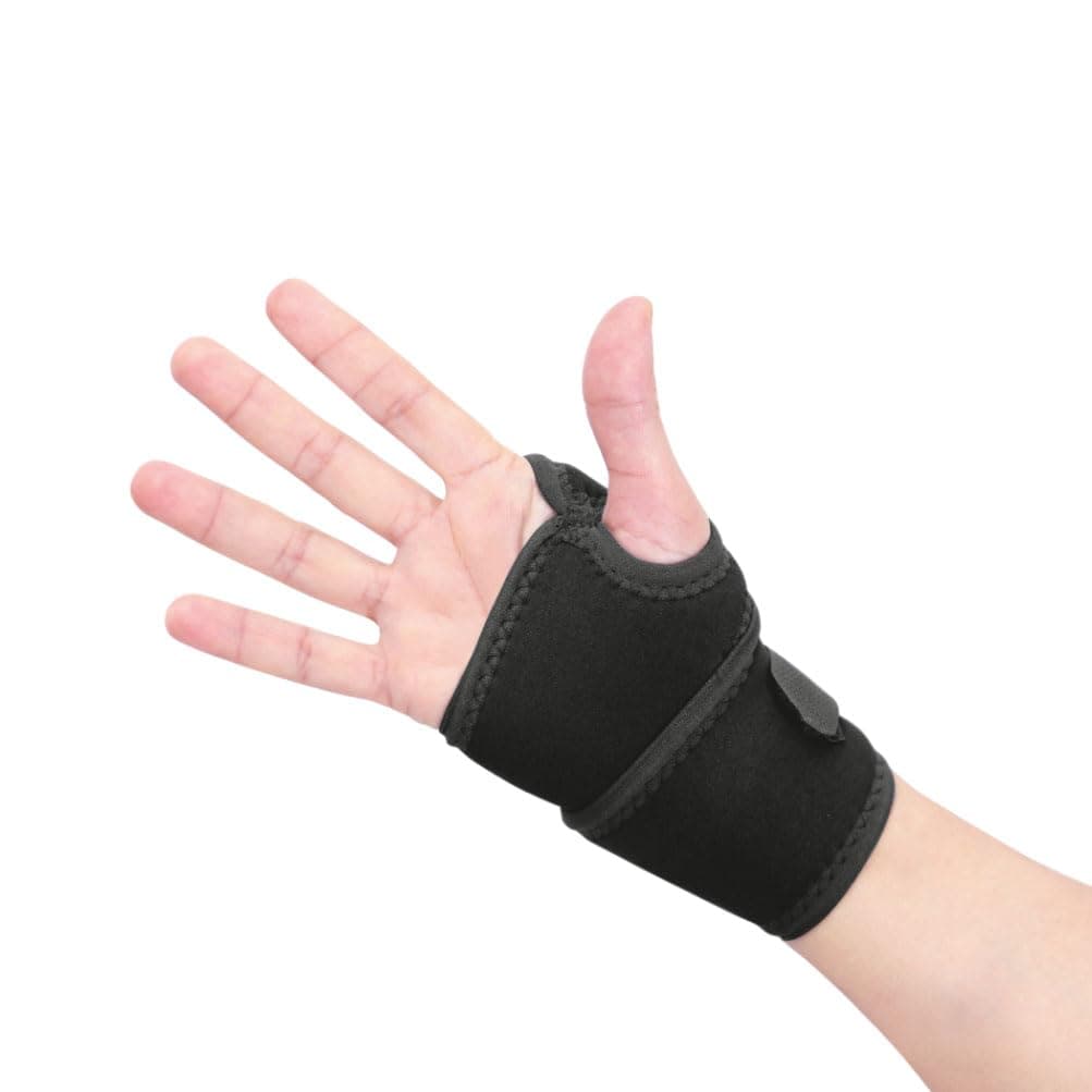 Dr.Ortho Wrist Brace With Thumb,Wrist Hand Brace For Men & Women, Wrist Support | Support for Pain Relief & Stabilization | Lightweight Wrist Support for Arthritis, Sprains Pack Of 1 (Black)