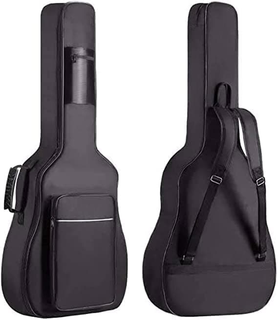 Star House Nylon Guitar Gig Backpacks Bag - 0.3 Inch Sponge Padding Fit 38,39,40,41 Inch Acoustic Waterproof,Black