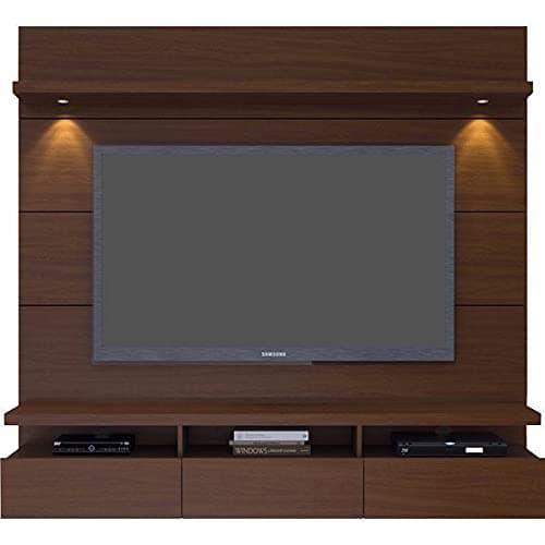 NISHAL Wooden Wall Mounted TV Unit for Living Room, TV Stand for Living Room | Ideal for TV Upto 55 inches