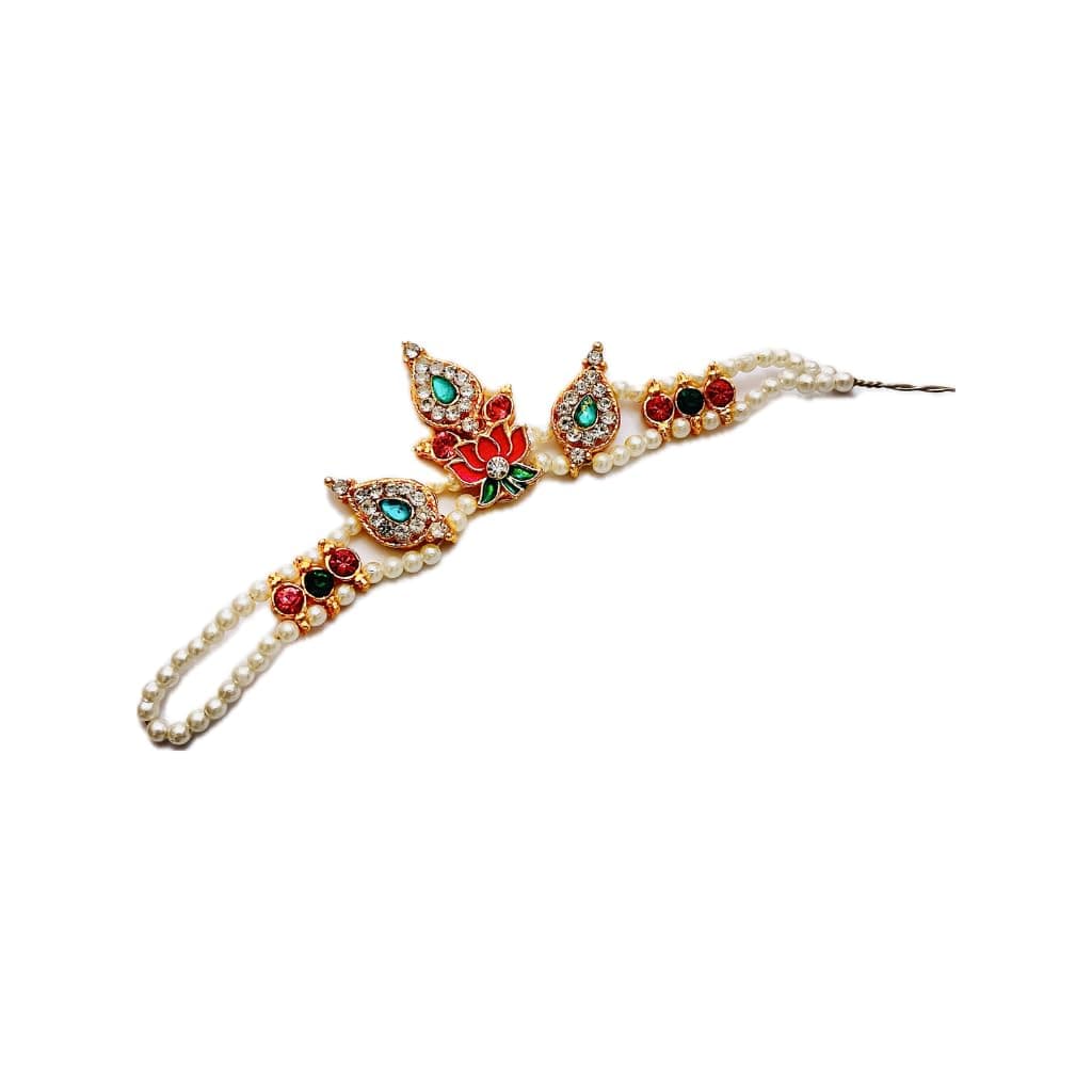 Krishnsakhi Pearl Kamal Mulkut for Idol Decoration | Idol Height 5-10 inches
