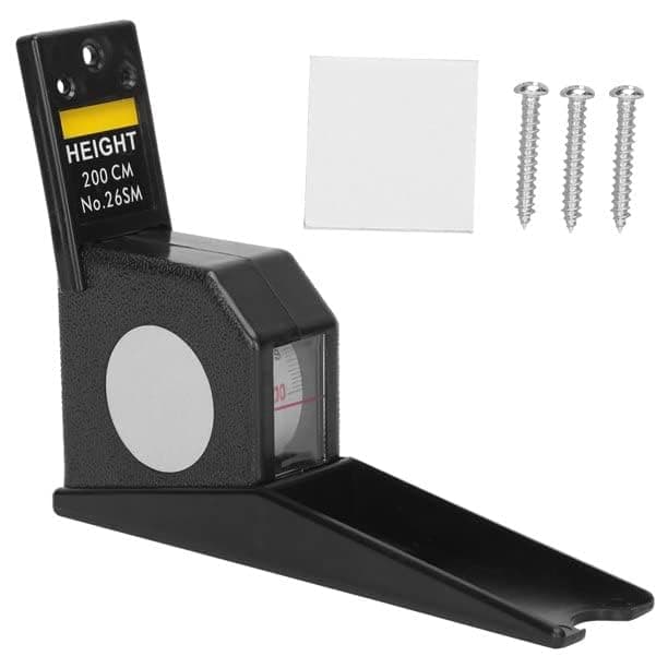 ACU-CHECK Height Measuring Scale for Men and Women, Retractable For Adult & Child Height Ruler Wall Mounted Stature Meter Height Measurement Tape, Stadiometer for Adults and Children (2 M)