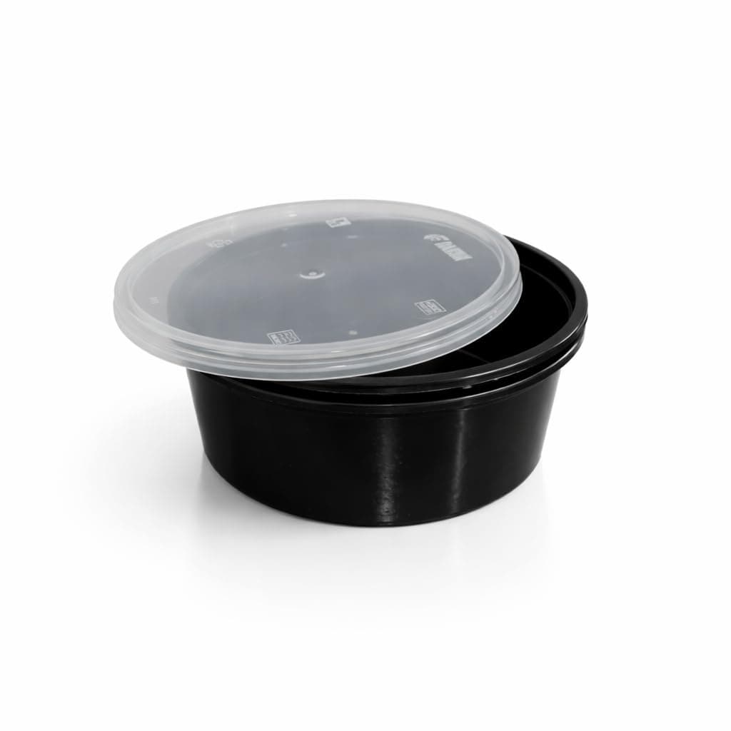 EZYPAC 250ml Food Containers with Lid | Leakproof & Microwave Safe | Ideal for Cloud Kitchen, Tiffin Service & Meal Prep | Reusable Food Packaging | Pack of 20