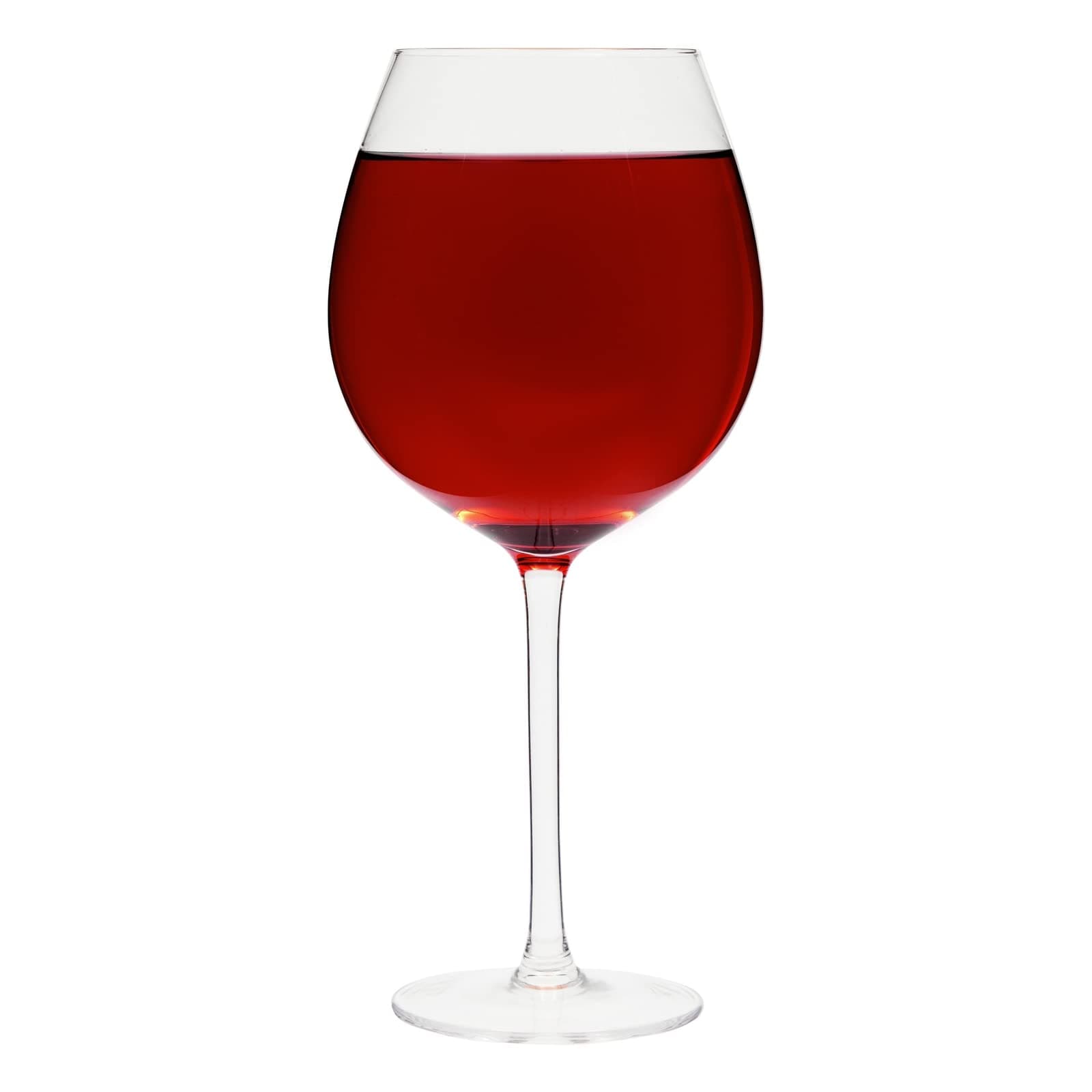 Clear XL Wine Glass - 34oz Drinkware 1 Bottle Wine Glass, Holds Full Bottle of 750ml Wine, Oversized Giant Drinking Glass, Birthday, Holiday Gag Gifts, 10 Inches Tall