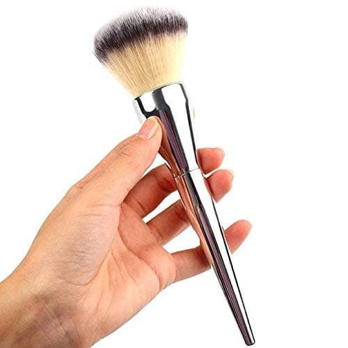 JERN Makeup Face Blush Powder Brush Tool- Silver, 1 Piece