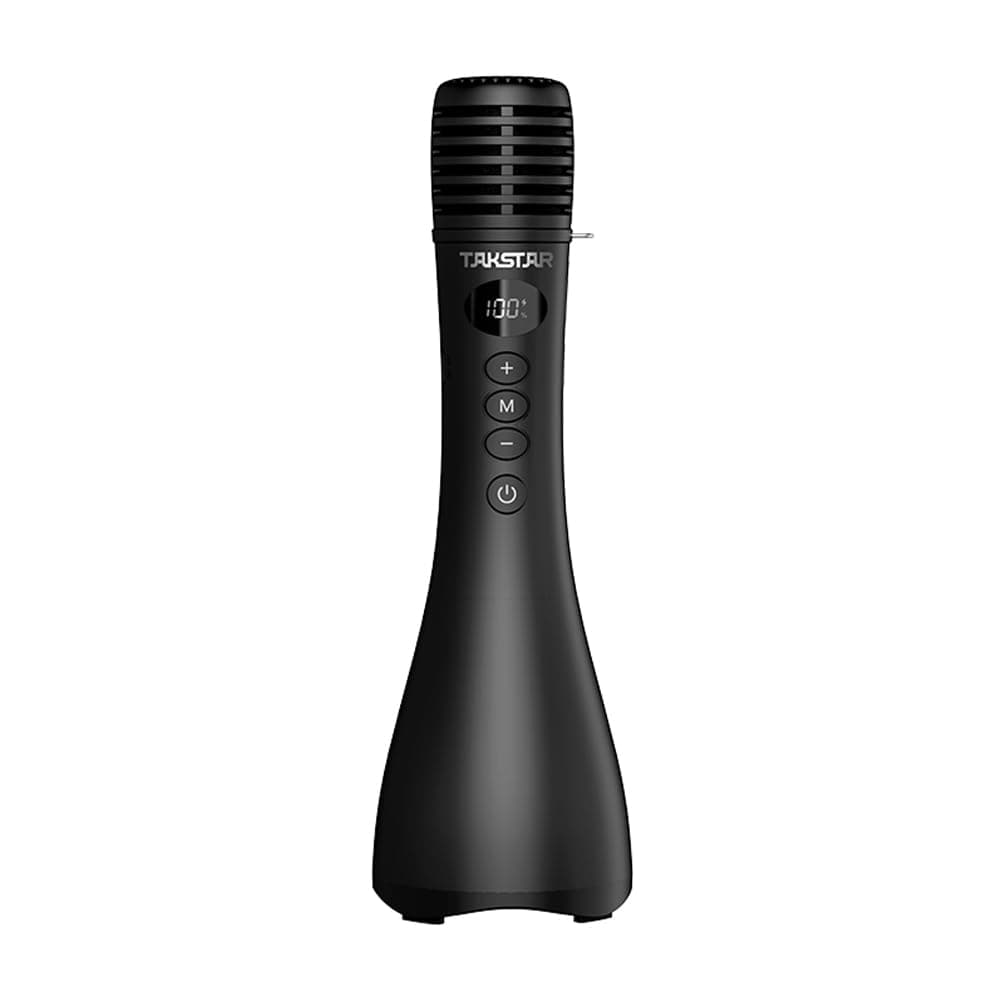 TAKSTAR 2 in 1 Bluetooth Wireless Microphone and Voice Amplifier, Portable Speaker with Handheld Microphone for Karaoke, Meetings, Outdoor Activities, Speeches, Party DA10 (Black)