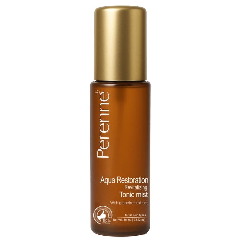 Perenne Revitalizing Tonic Mist For Skin Hydration, Restore Brightening, Cleans Pores, Balances The Ph Level With Rose Water, Green Tea Extracts For Men And Women (50 ml) - Natural Face Mist