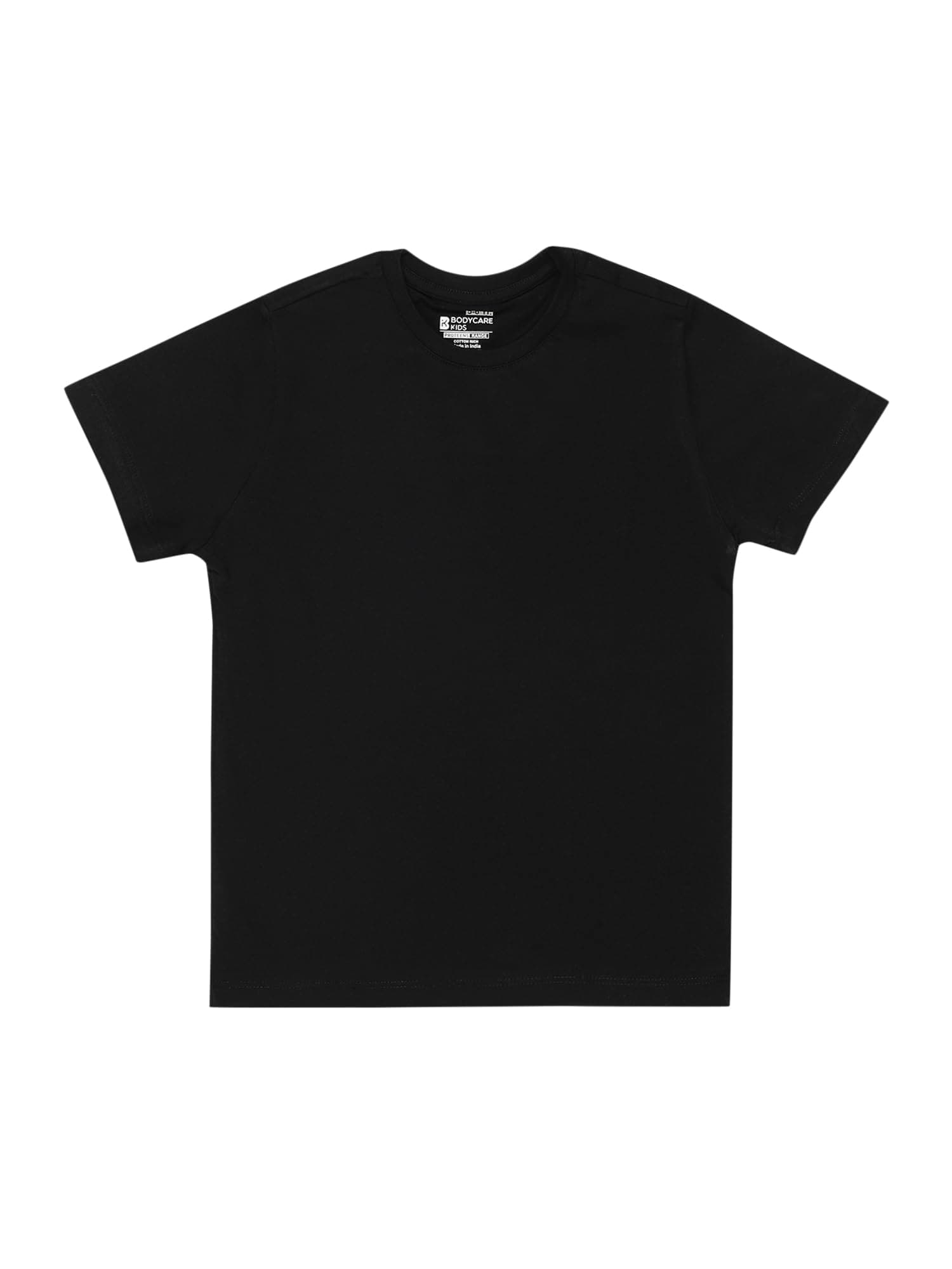 Bodycare Boys 100% Cotton Plain T-Shirt | Round Neck, Short Sleeves, Casual Wear for Daily Use