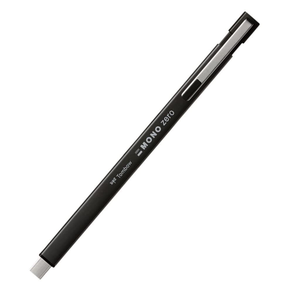 Tombow EH-KUMS11 Mono Zero Metal Eraser, Square, Black