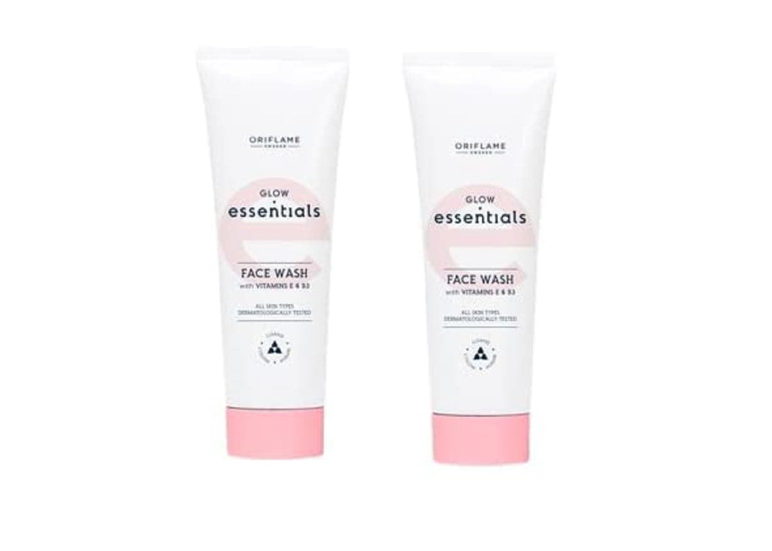 Oriflame Glow Essentials Face Wash With Vitamins E And B3 - Pack Of 2