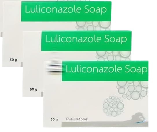 "Luli-conazole Soap for Anti-Fungal and Skin Problems - 50g, Pack of 3