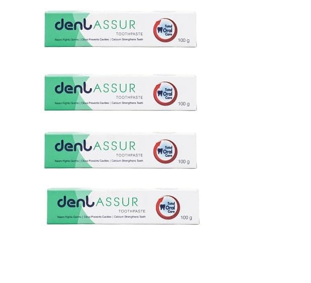 Dentassur Toothpaste with Neem and Clove, Fluoride Formula for Daily Use, Cavity Protection