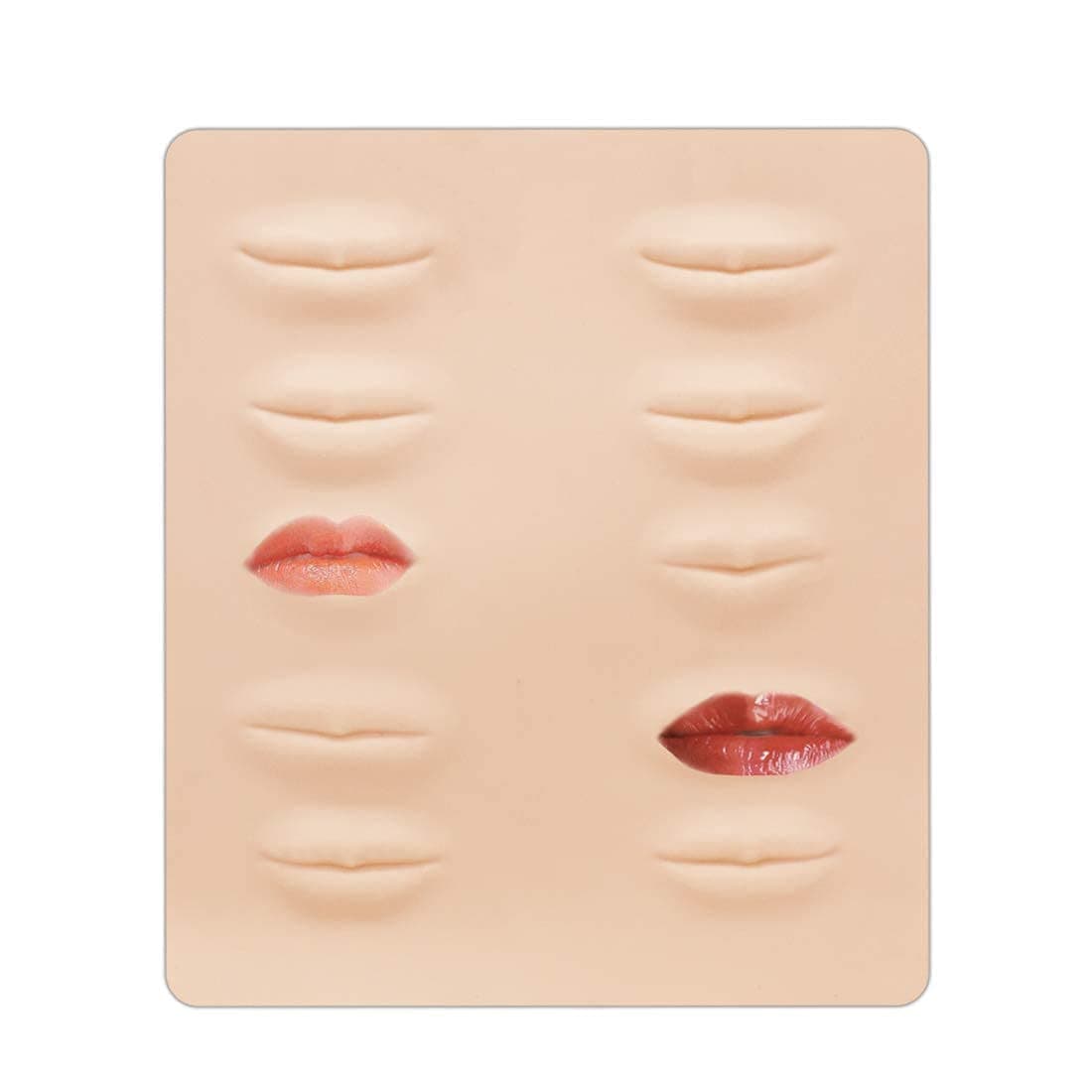 Bella Faccia Silicone Fake Skins Sheets for Lips Makeup 3D Microblading Permanent Makeup Tattoo Practice Skin for Tattoo Artists and Beginners -Pack of 1