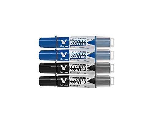 Pilot V-Board Master Medium Pack Of 4(Blue-2, Black-2)