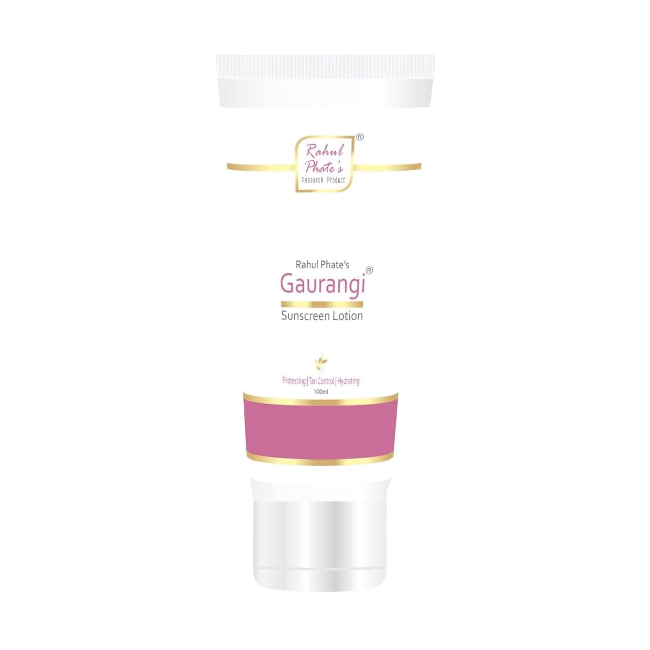 Rahul Phate's Research Product Gaurangi Sun Screen Lotion For Oily Skin Type 100Ml, spf 50