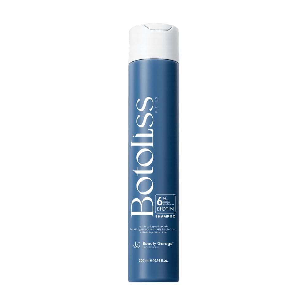 Beauty Garage Botoliss Biotin Shampoo | 6% Biotin with Collagen & Protein | 300ml Sulfate-Free Hair Cleanser | Botoliss Shampoo for Women & Men | Suitable for All Hair Types