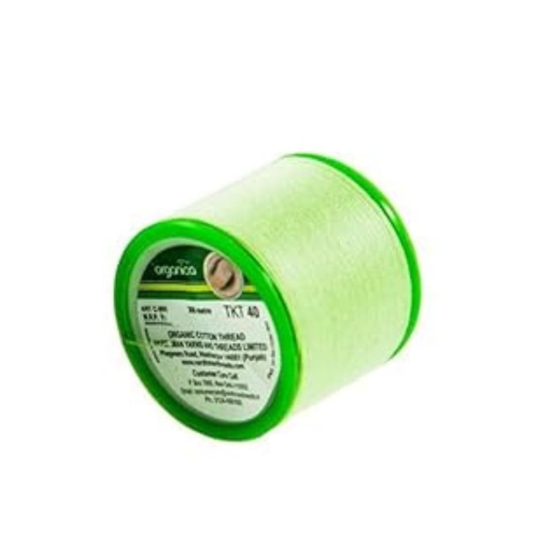 Organica Cotton Face & Eyebrow Threading Thread Organic, 9 Gram,Hair Remover-1 Spool X 300 m