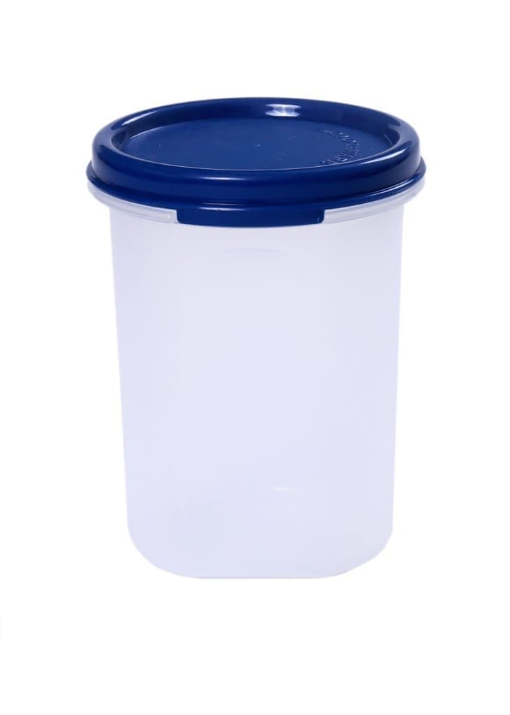 Signoraware Modular Round Plastic Container, 450ml, Mod Blue