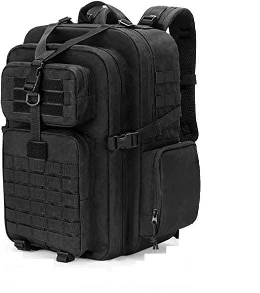 Damero Medical Tactical Backpack, Medical Supplies Bag First Aid Rucksack with Top Y-Strap for Hiking, Trekking Hunting Camping, Black (Bag Only)