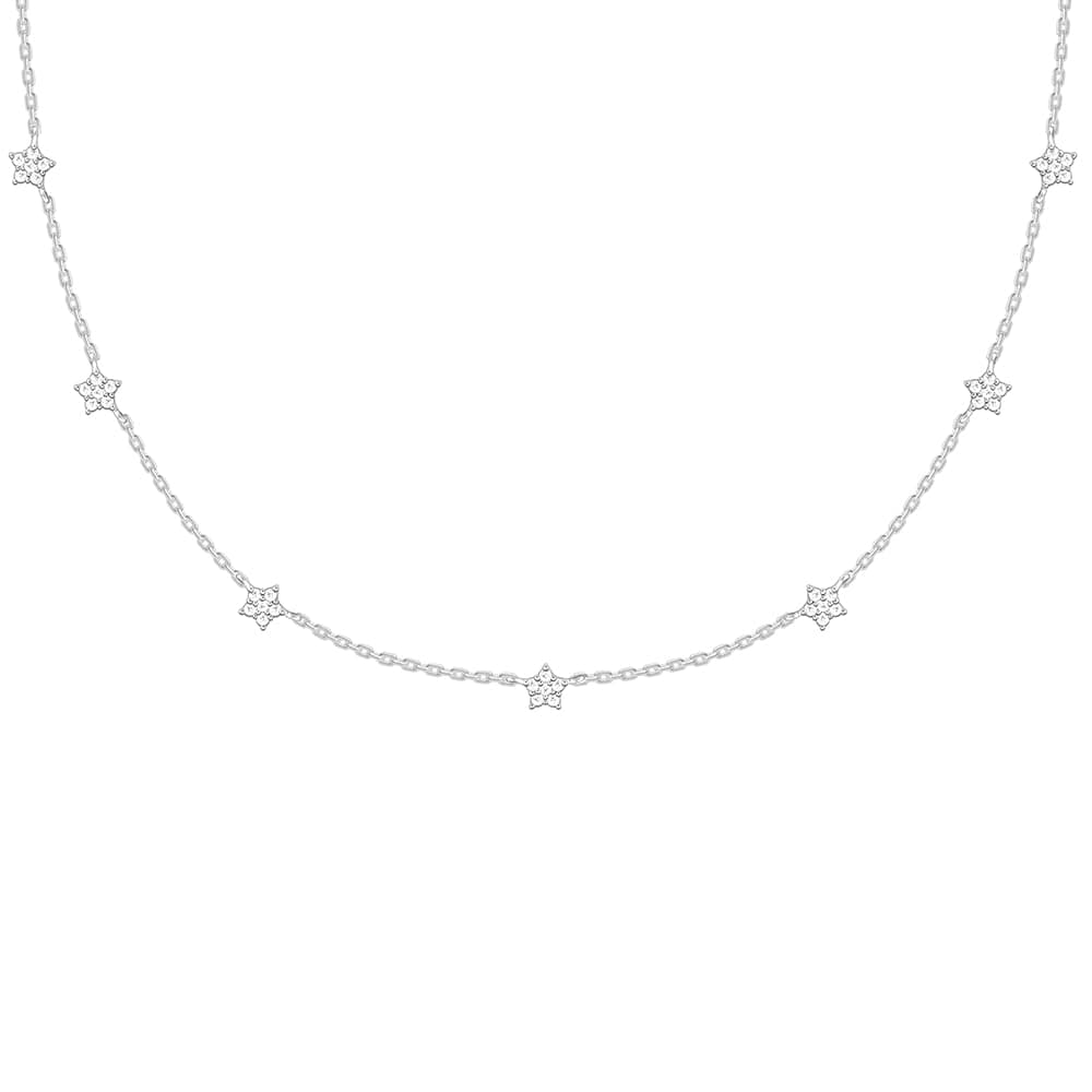GIVA AVNI 925 Silver Star Constellation Necklace | Gifts for Girlfriend, Gifts for Women and Girls | With Certificate of Authenticity and 925 Stamp | 6 Month Warranty