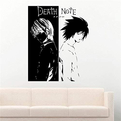 Gadgets Wrap 2018 Wall Stickers Anime Vinyl Wall Decal Death Note L and Kira Manga Hentai Stickers Mural Art Home Decor Quote Boy Room D820