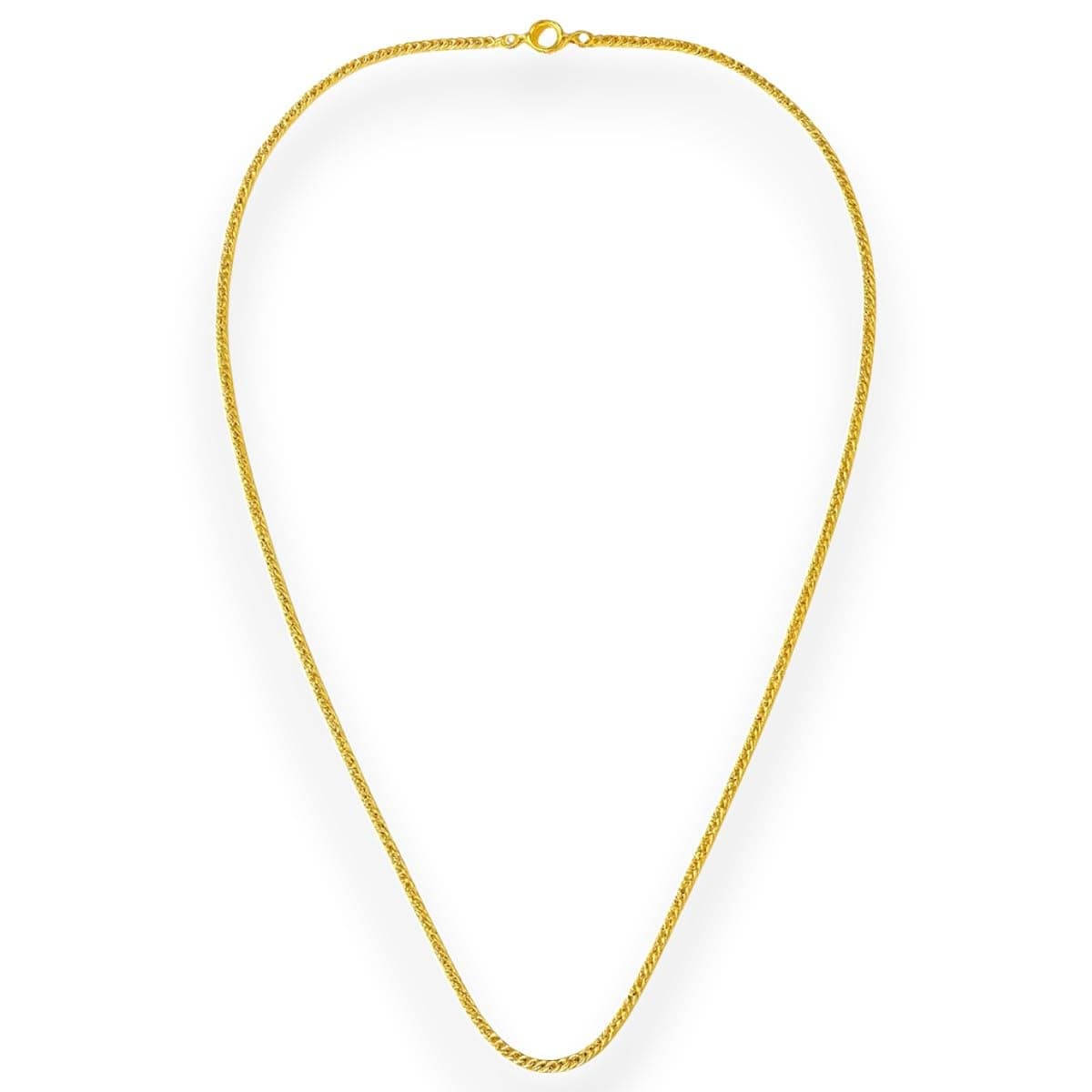 ACCESSHER Gold-Plated Long Necklace Chain | Jewellery Gift for Anniversary, Birthday | Lightweight & Thin Golden Neckchain for Girls & Women, Men & Boys