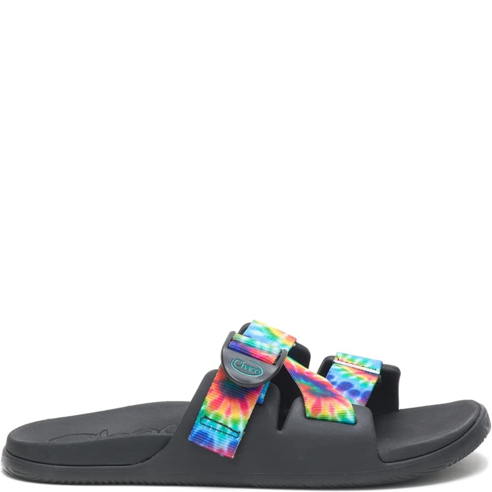 Chaco Women's Chillos Slide Sandals, Dark Tie Dye, 6