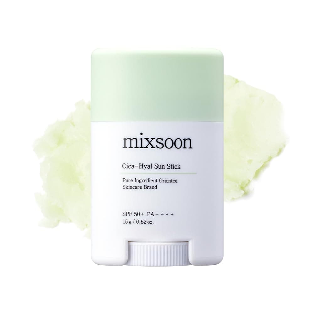 mixsoon Cica-Hyal Sunstick SPF 50+ PA++++, Calming and Moisturizing UV Protection Sunscreen Stick, Soothes & Protects with Cica & Hyaluronic Acid