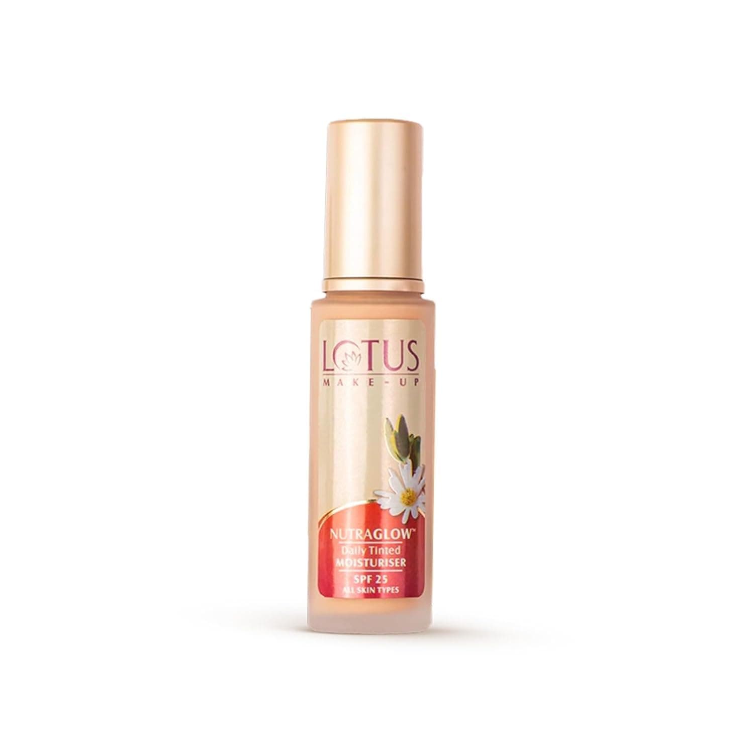 LOTUS MAKE-UP Nutraglow Daily Tinted Full Coverage Dry Moisturiser Cream SPF25 (Fresh Ivory, 50Ml)