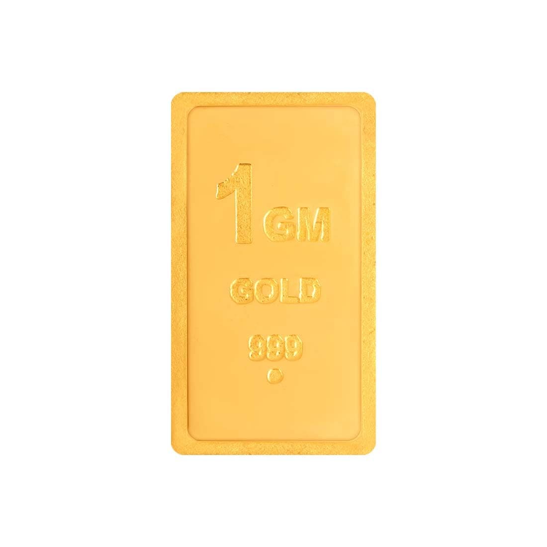 P.C Chandra Jewellers 24KT 999 Yellow Gold Bar - 1 Gram