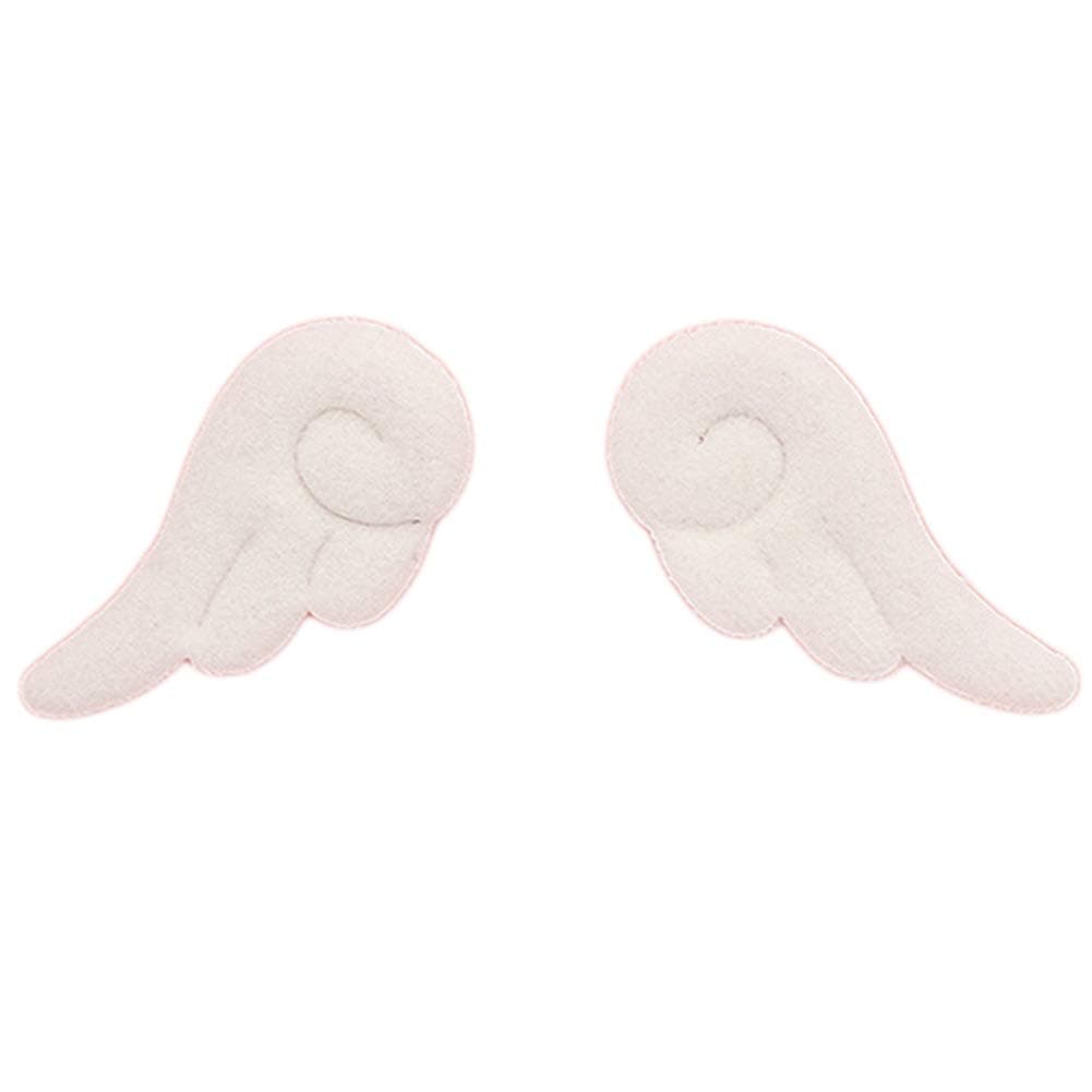 RAINDEWLL Kawaii Angle Wings Hair Clip Anime Plush Cute Hair Pin Accessories 1 Pair - White