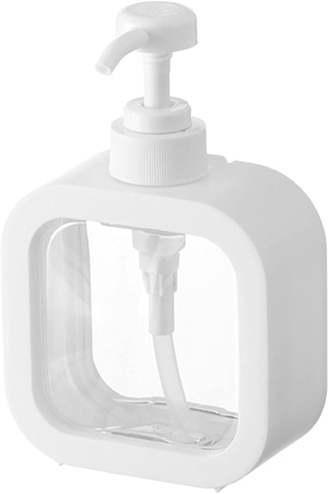 MARKWELL 1 pcs Multipurpose Liquid Soap Refillable Plastic Dispenser Hand Wash, Dish Wash, Shampoo, Conditioner, Shower Gel Lotion for Bathroom and Kitchen 300ml (Pack of 1) (Multicolor)