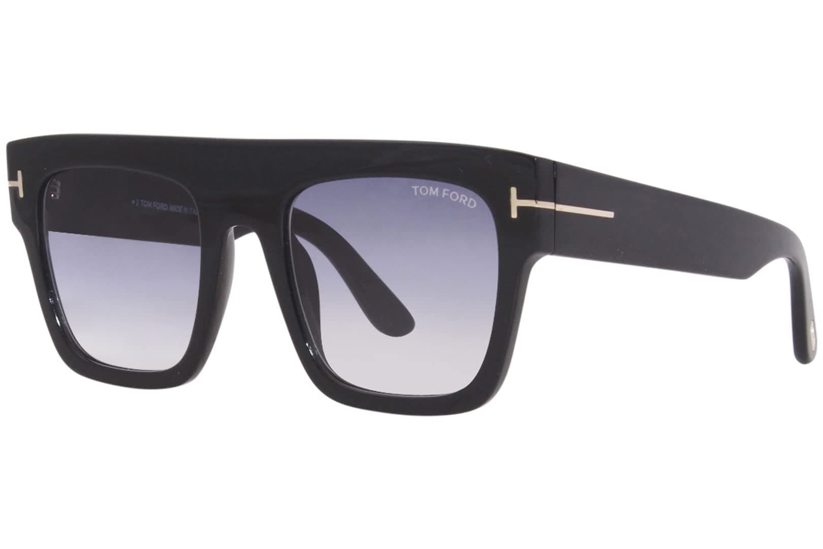Tom Ford UV Protected Black Square Full rim Sunglasses for Women - FT0847 52 01B