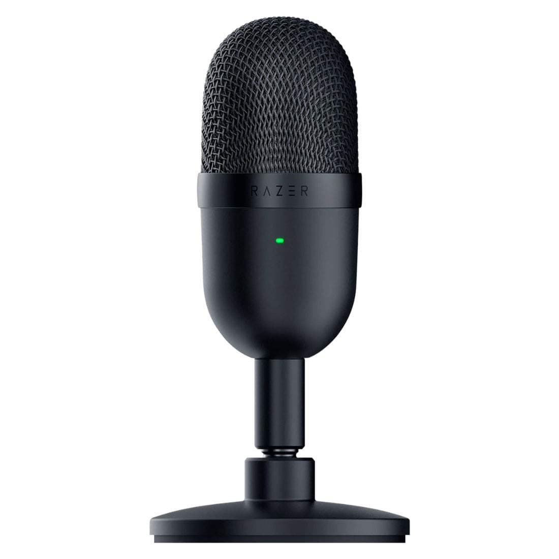 Razer Seiren Mini USB Streaming Microphone: Precise Supercardioid Pickup Pattern - Professional Recording Quality - Ultra-Compact Build - Heavy-Duty Tilting Stand - Shock Resistant - Classic Black