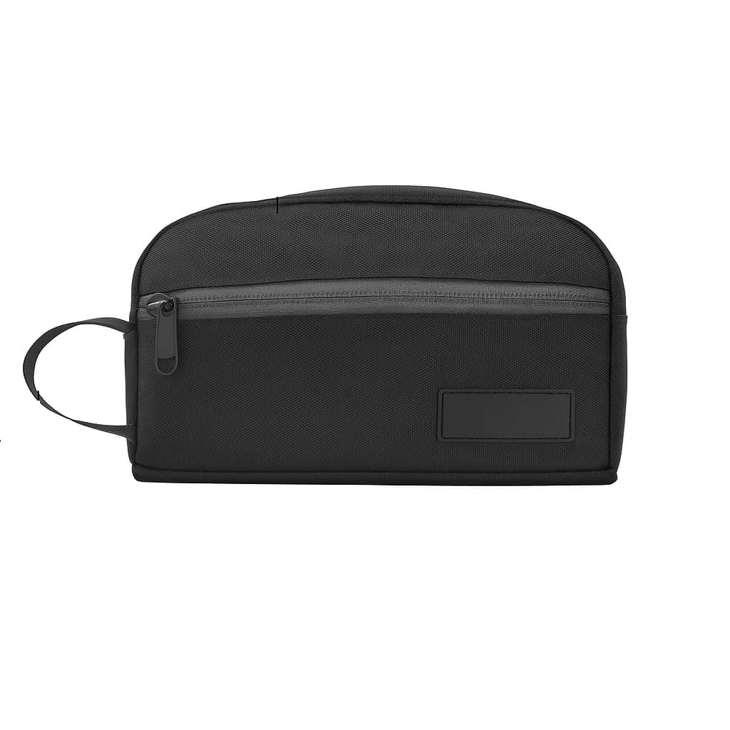 Aepigo Polyester Multipurpose Toiletry Kit Bag for Man and Women's | Double Compartment Toiletry Bag Resistant Shaving Bag Small for Traveling Travel Pouch (Grey)