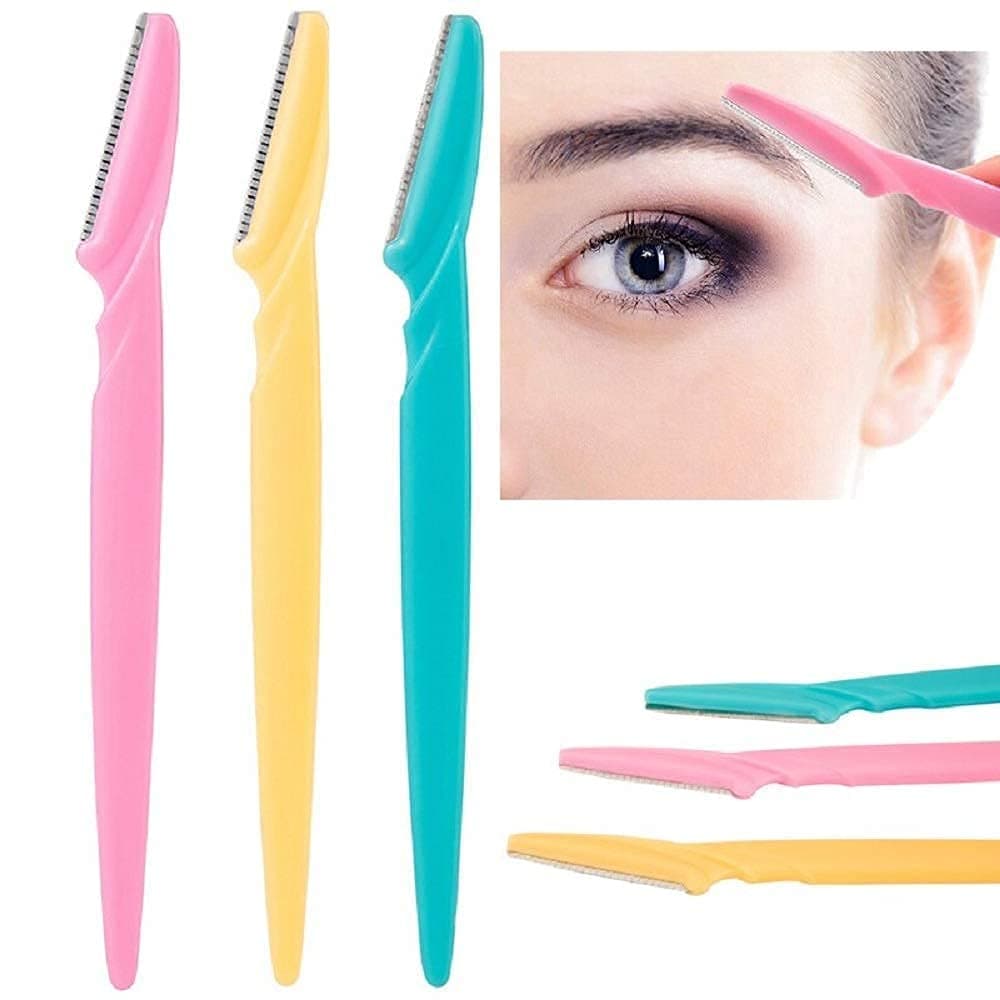 Facial Hair Removal Razor for Women 3pcs Set Eyebrow Shaper Razor (T2)