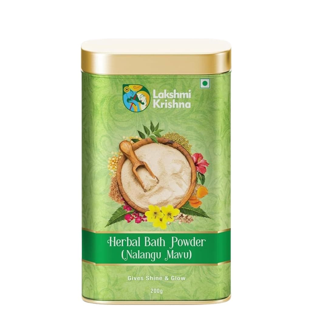 Nalangu Maavu Herbal Bath Powder | Authentic Multi-Herb Skin Cleanse Blend | Gentle Body & Face Wash Alternative | Traditional Daily Care for Smooth & Fresh Skin