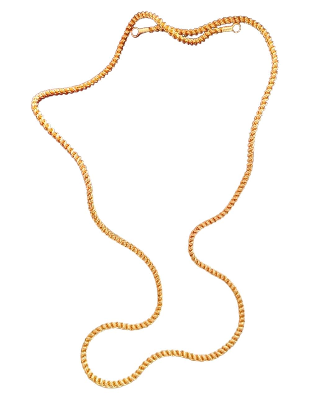 ELEGANTDREAM 30 Inch Long One Gram Gold Plated Mangalya Chain (Thali) Rope or Kodi Pipe Design - 100% Damage Free, Long Lasting Polish for Women