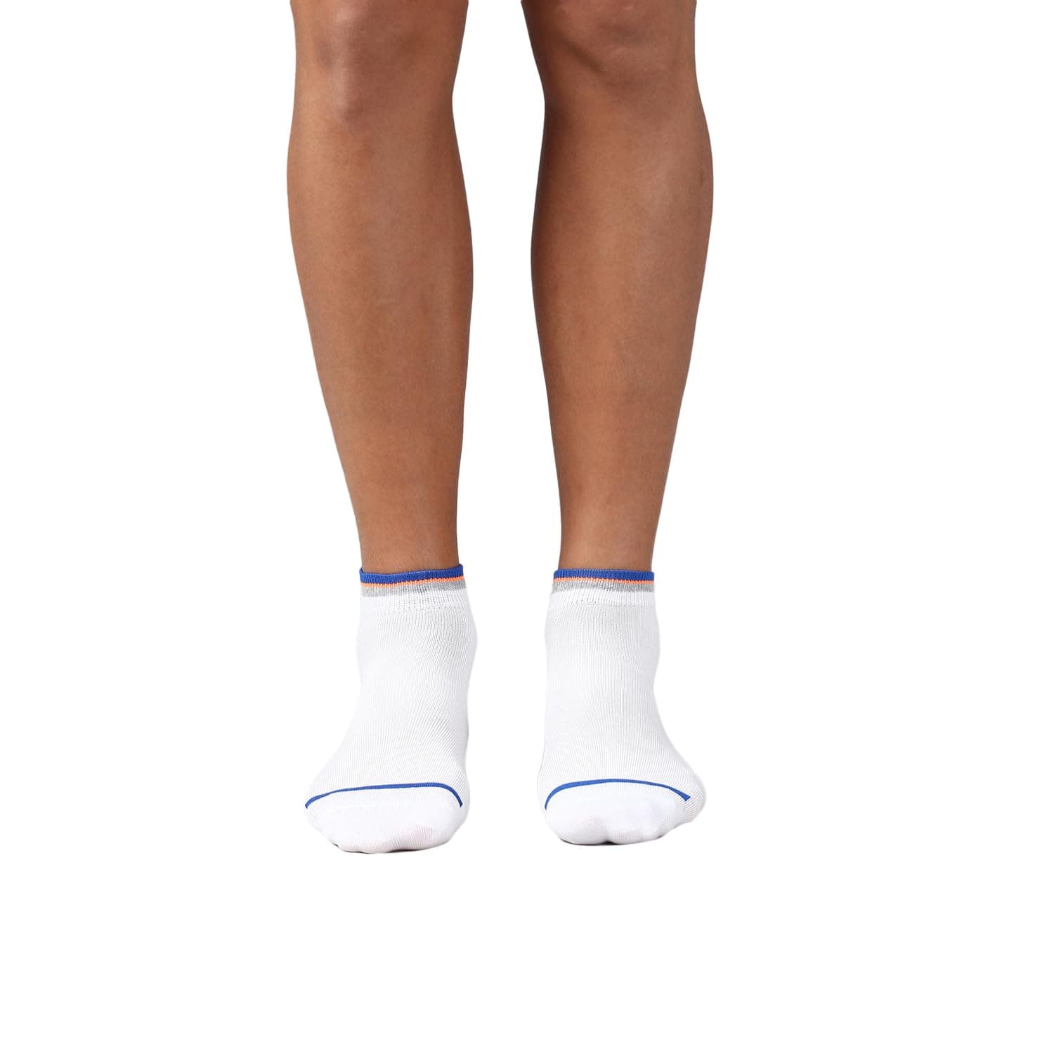 Van Heusen Men Ankle Length Anti Bacterial Low Ankle Socks - Cotton Nylon Spandex - Super Soft_White_Os