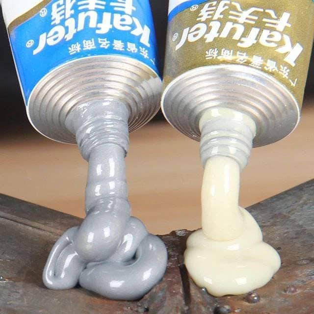 Magic Metal Mending Cold Weld Epoxy – AB Strong Adhesive Glue for Metal, Aluminum, Plastic – Waterproof, Heat-Resistant Repair Paste for Auto, Pipe, Engine, DIY Welding, Crack & Gap Filler