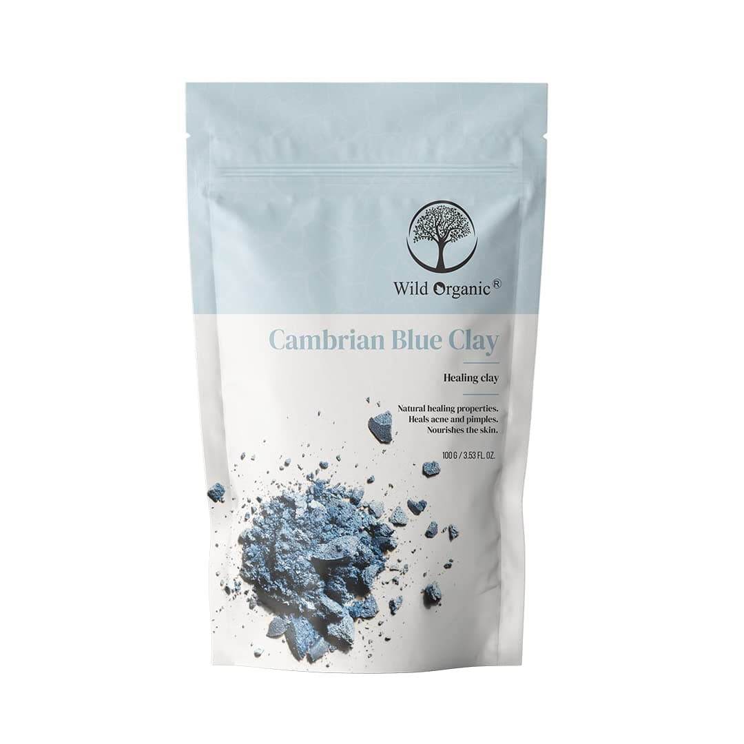 Wild Organic Cambrian Blue Clay Powder Healing Clay For Men & Women