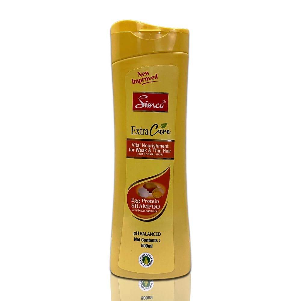 Simco Extra Care Egg ProteinHair Shampoo, 500ml (Pack Of 2)