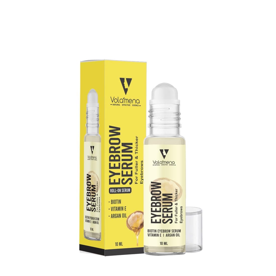 VOLAMENA WITH DEVICE Biotin Eyebrow Growth Serum For Eyebrow And Eye Lashes WITH Biotin 10 Ml